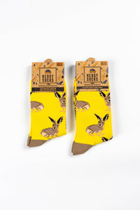 BAMBOO SOCKS | HARE SOCKS | WILDLIFE SOCKS: UK 3-7 (EU 36-40)