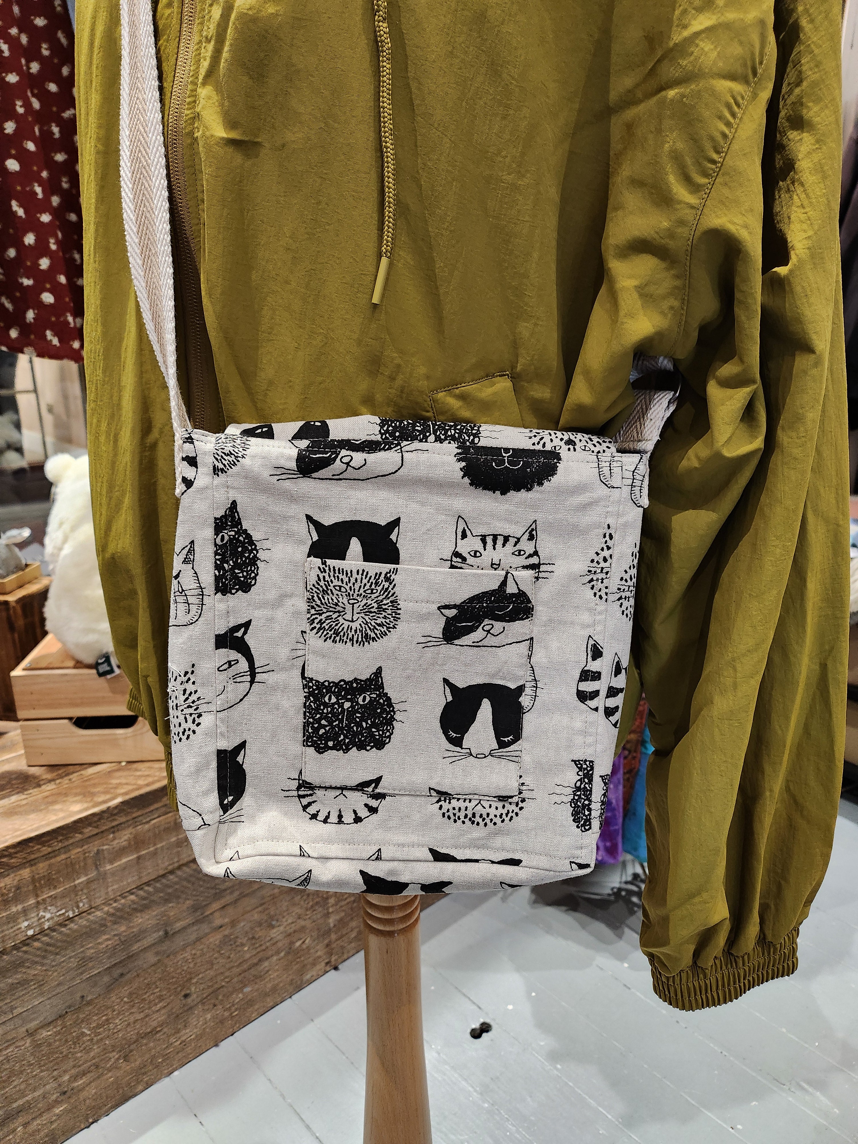 Cat Attack One-off Bespoke Cross Body Bag