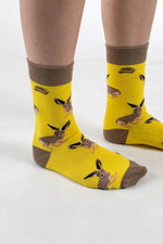 Load image into Gallery viewer, BAMBOO SOCKS | HARE SOCKS | WILDLIFE SOCKS: UK 3-7 (EU 36-40)
