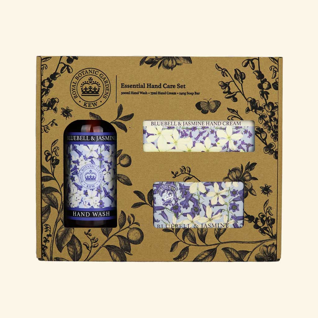 Kew Gardens Bluebell & Jasmine Essential Hand Care Gift Box