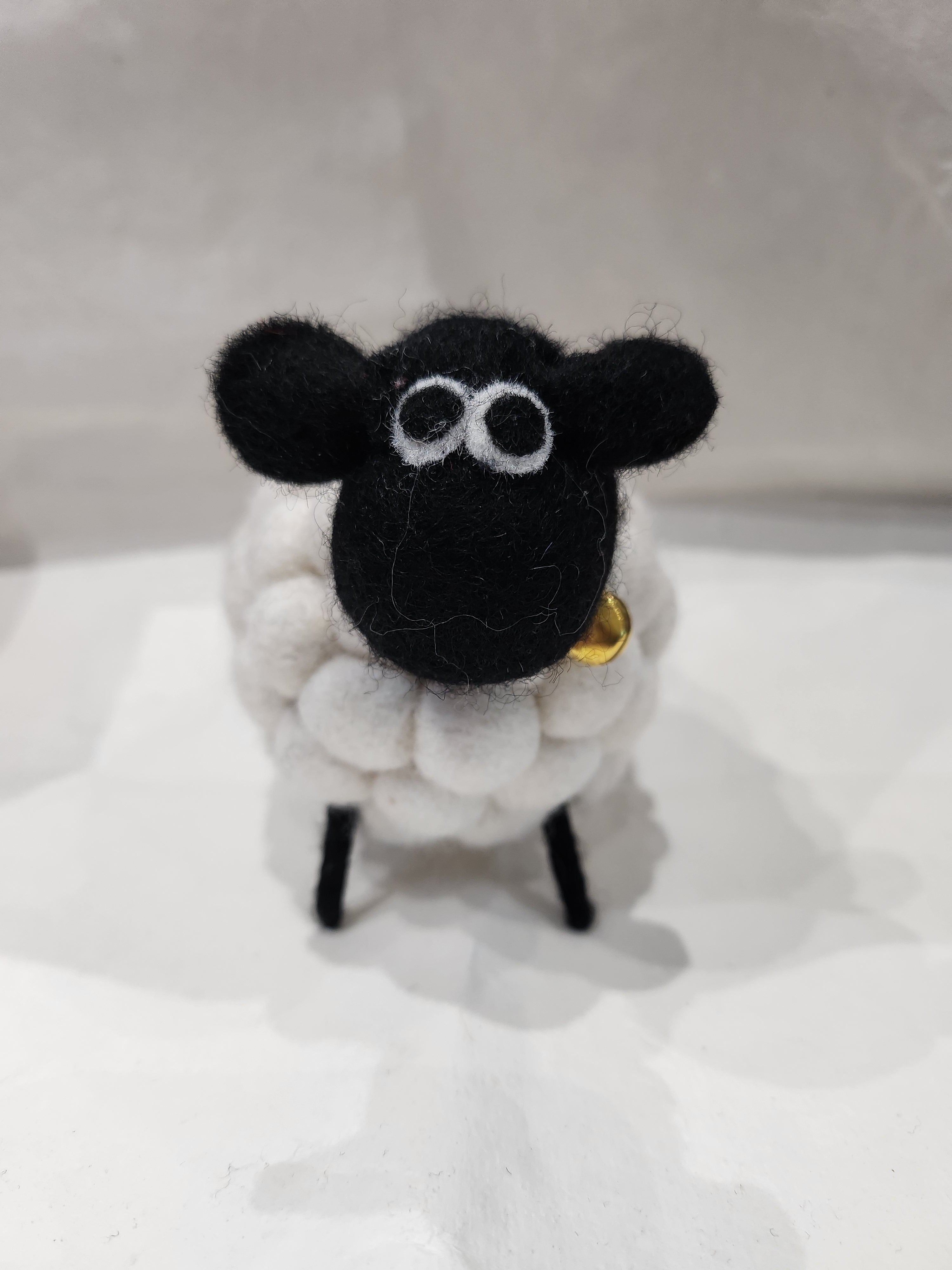 Sue Felt Wool Sheep - White