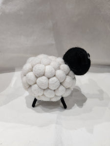 Sue Felt Wool Sheep - White