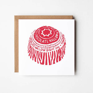 Tunnocks Teacake - blank greetings card or framed