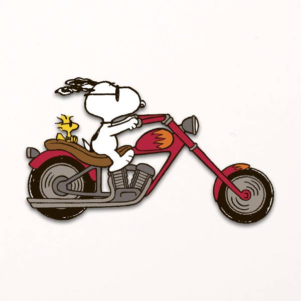 Biker Peanuts pin