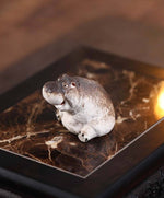 Load image into Gallery viewer, Gohobi Handmade Ceramic YiXing Clay Animals Ornament Tea pet: Hippo
