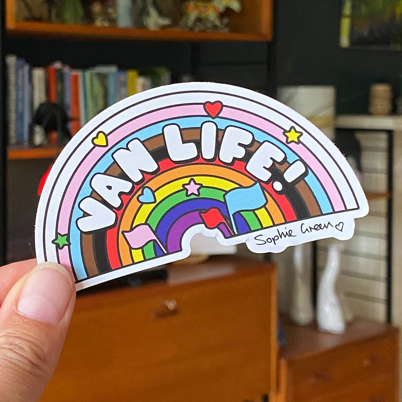 Van Life! Rainbow Pride Big Vinyl Sticker LGBTQ+