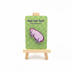 Load image into Gallery viewer, He&#39;s Not Fat, Just Big Boned - Funny Cat Meme Acrylic Pin
