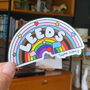 Leeds Rainbow Pride Big Vinyl Sticker LGBTQ+