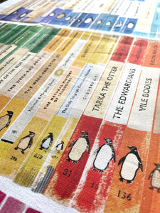 Penguins and Pelicans - tea towel