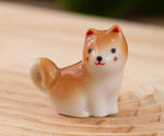 Laden Sie das Bild in den Galerie-Viewer, Gohobi Handmade Ceramic Shiba Inu Ornament Chopsticks Rest: Light Brown
