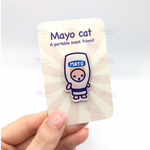 Load image into Gallery viewer, Mayo Cat Pin - Snack Cats Collection
