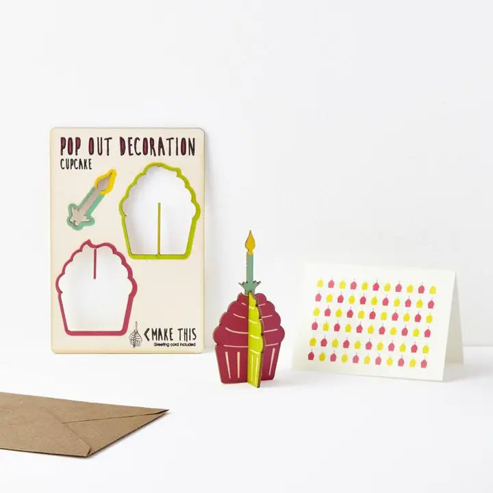 Pop Out Cupcake Greeting Card