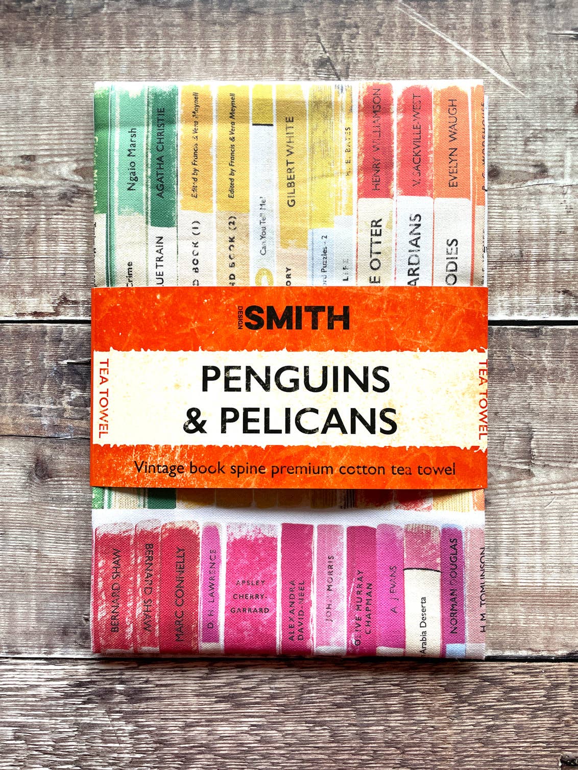 Penguins and Pelicans - tea towel