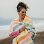 Load image into Gallery viewer, Candy Stripe Wool Blanket: Large 130 x 200cm
