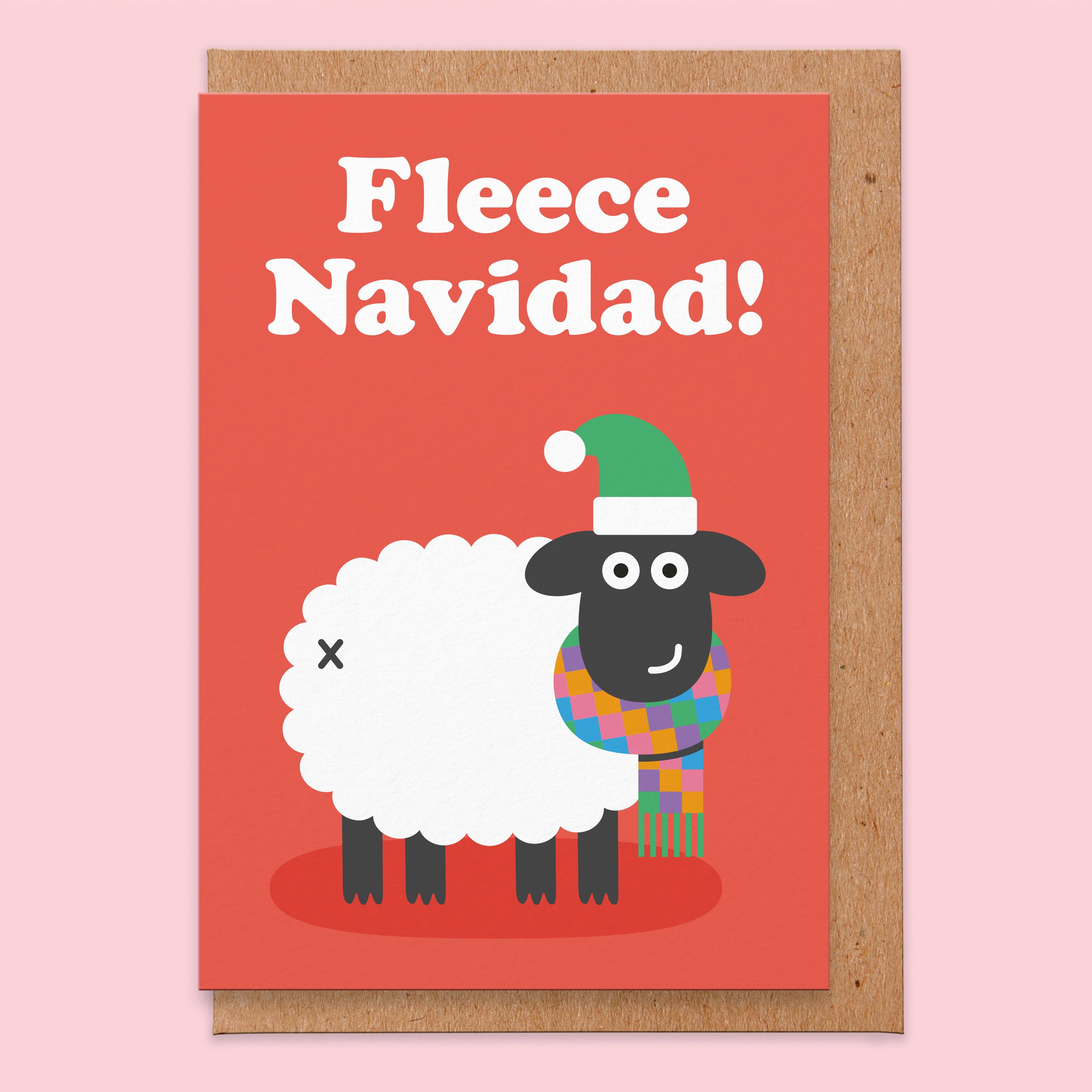 Fleece Navidad Christmas Card