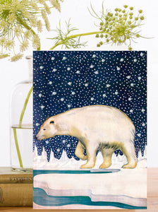 The North Pole Hand Glittered Christmas Card