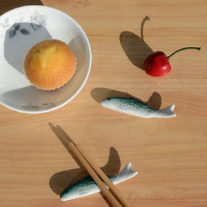 Green Fish Chopstick Rest