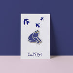 Load image into Gallery viewer, Catisse Blue Cat Enamel Pin
