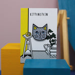 Load image into Gallery viewer, Kittenstein Cat Artist Enamel Pin
