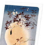 Laden Sie das Bild in den Galerie-Viewer, BLOSSOMS AND MOON: Japanese Greeting Card
