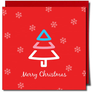 Merry Christmas Transgender Greeting card from Sent with Pride