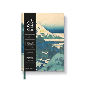 Woodblock Mountains A6 2025 Diary