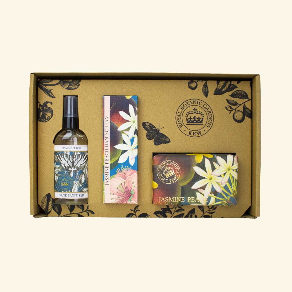 Kew Gardens Jasmine Peach Luxury Hand Care Gift Box