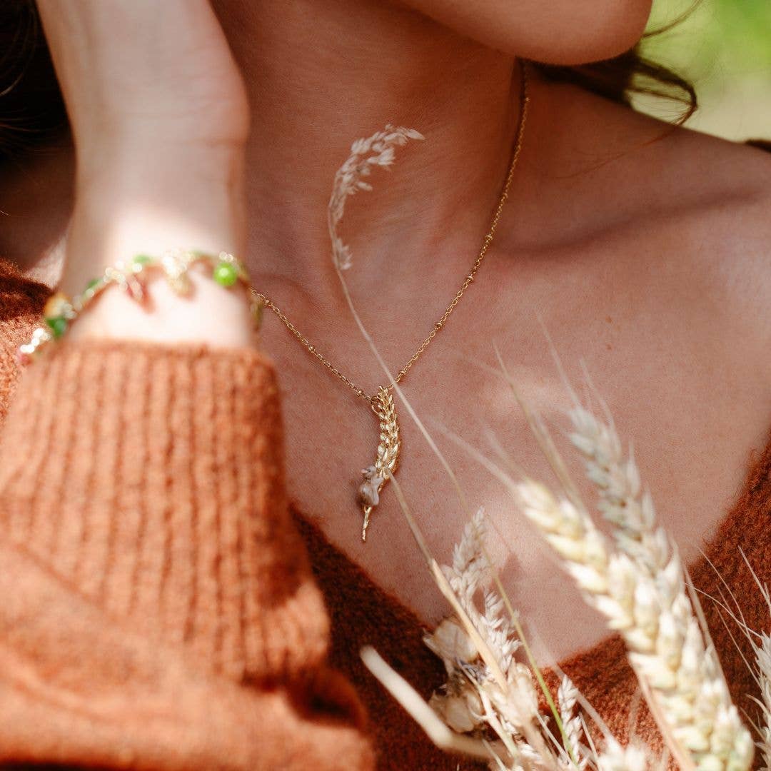 Harvest Mouse & Corn Pendant