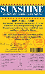 Laden Sie das Bild in den Galerie-Viewer, Sunshine Chocolate Honey BEE Good .  Milk Chocolate melt bar
