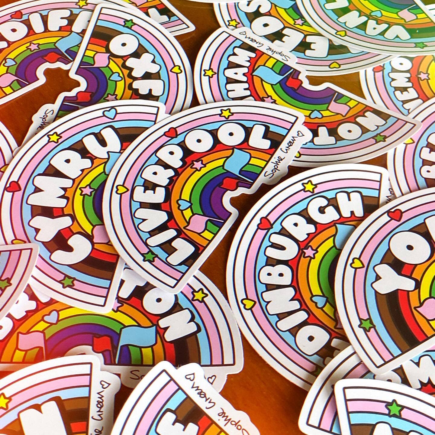 Van Life! Rainbow Pride Big Vinyl Sticker LGBTQ+