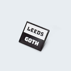 Leeds Goth pin badge