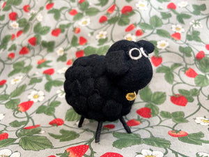 Barry Felt Wool Sheep - Black