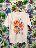 Load image into Gallery viewer, Lotus Flower White T-shirt
