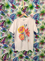 Load image into Gallery viewer, Lotus Flower White T-shirt
