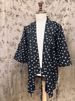 Load image into Gallery viewer, KURO Rabbit Cotton Yukata
