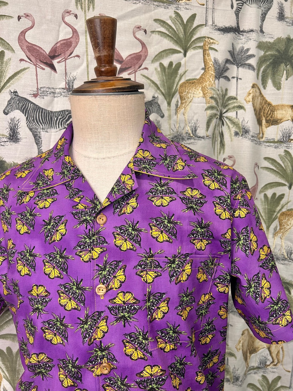 Yellow Butterfly Cotton Shirt