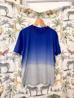 Load image into Gallery viewer, Blue Dip Dye organic cotton T-shirt
