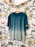 Load image into Gallery viewer, Sage Dip Dye organic cotton T-shirt
