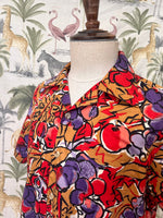 Load image into Gallery viewer, Apples and Grapes Cotton Sateen Shirt
