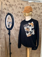 Load image into Gallery viewer, MUSASHI Patch Off-shoulder Fleece
