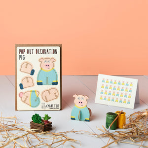 Pop Out Pig Greeting Card