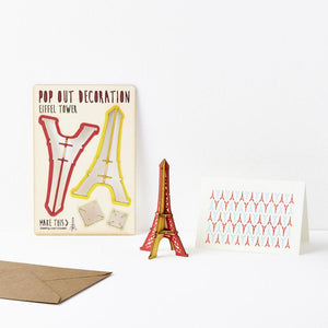 Pop Out Eiffel Greeting Card