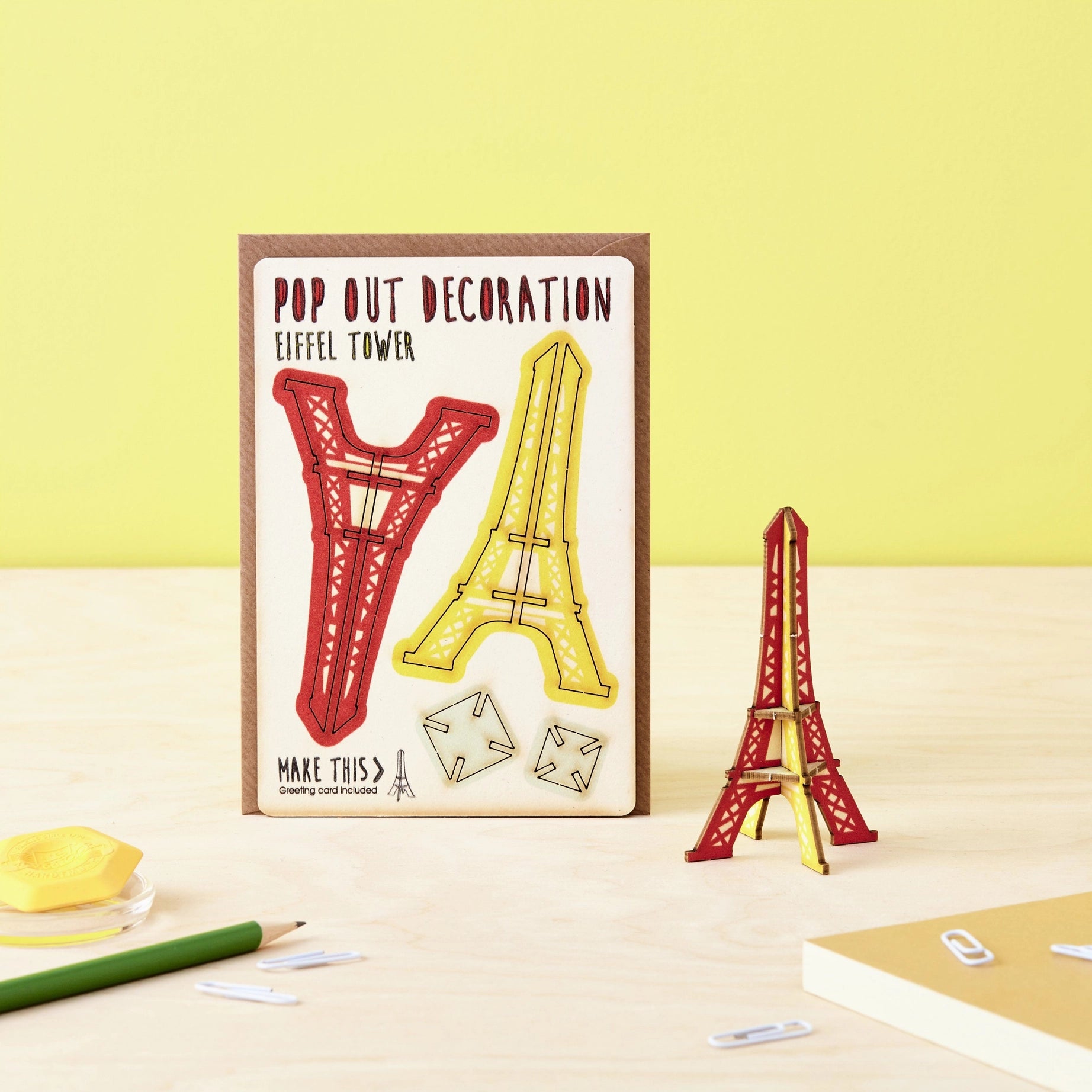 Pop Out Eiffel Greeting Card