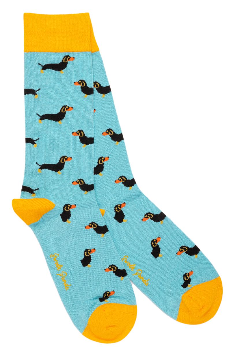 Sausage Dog bamboo socks size large