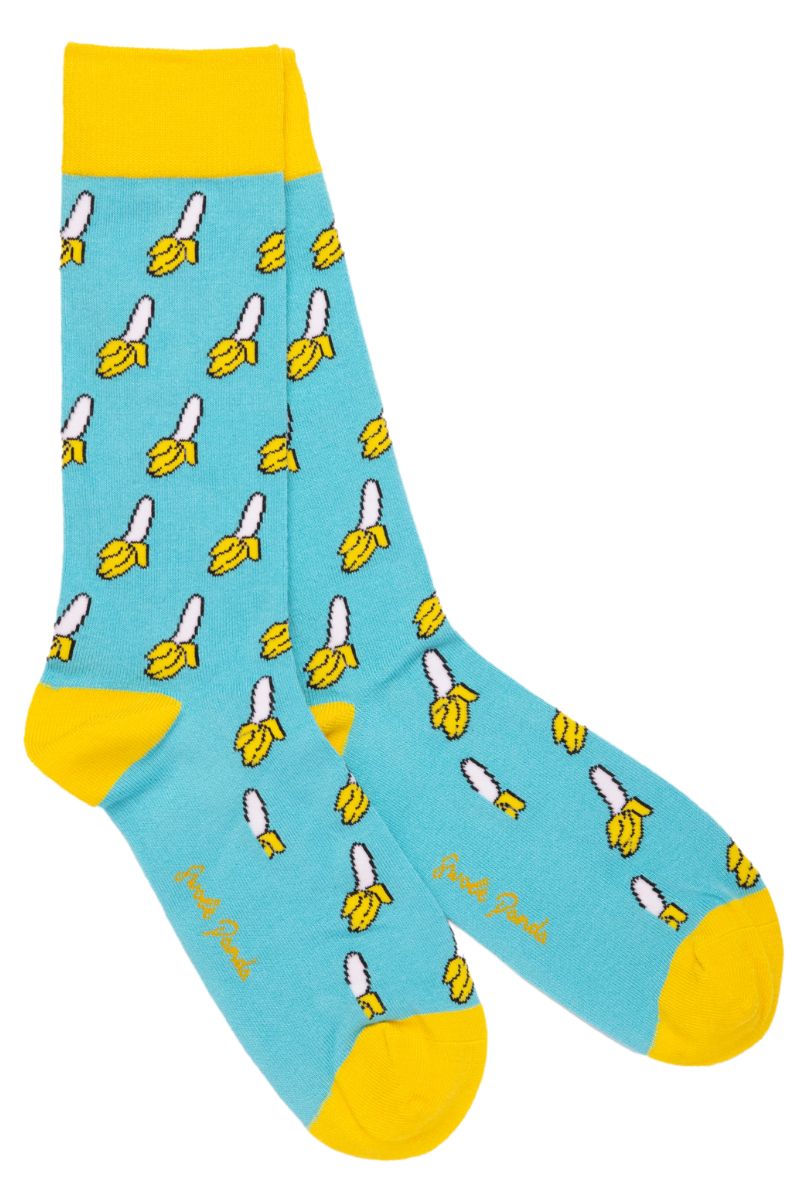 Banana bamboo socks size 3-7 by Swole Panda