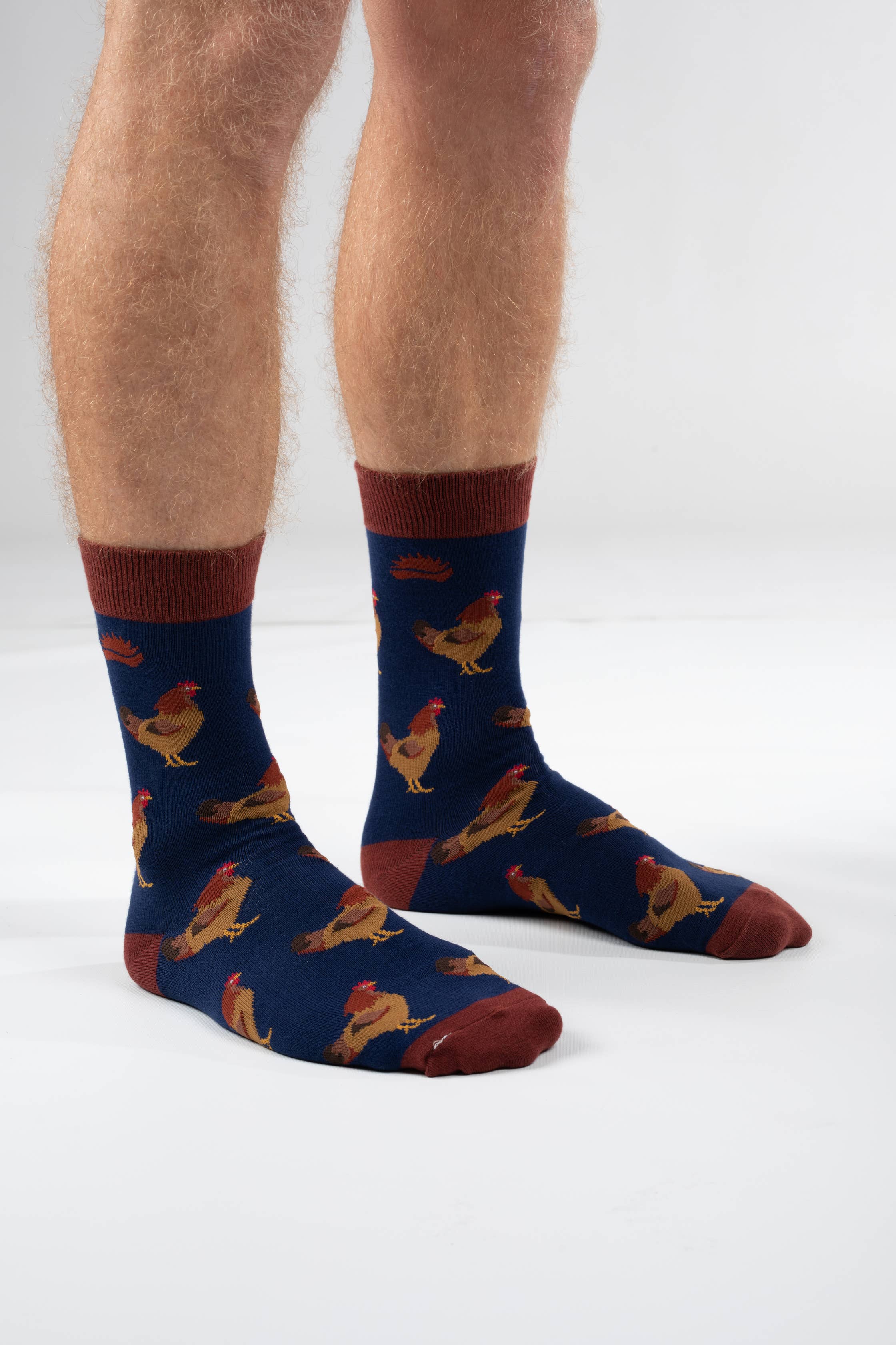 BAMBOO SOCKS | CHICKEN SOCKS | FARM ANIMAL SOCKS: UK 3-7 (EU 36-40)