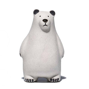 Gohobi Handmade Ceramic YiXing Clay Polar Bear Ornament Tea pet - large size