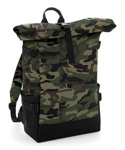 Jungle Camo Roll-top Backpack