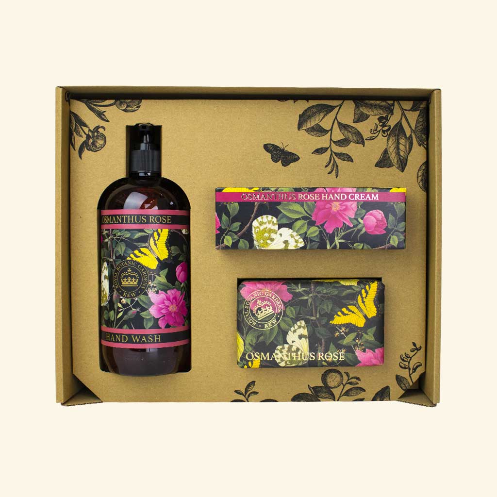 Kew Gardens Osmanthus Rose Essential Hand Care Gift Box