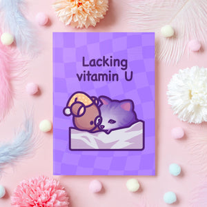 Lacking Vitamin U - Funny "I Miss You" Card